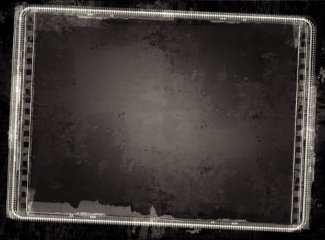 Computer designed high resolution grunge film frame with space for your text or image. Great grunge layer for your projects