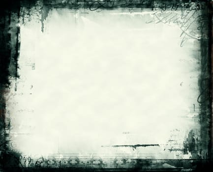 Computer designed highly detailed grunge border with space for your text or image. Great grunge layer for your projects.