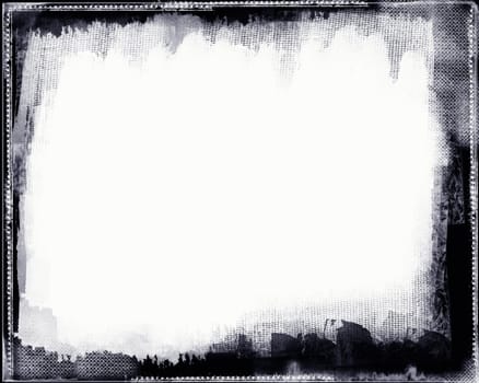 Computer designed highly detailed grunge border with space for your text or image. Great grunge layer for your projects.