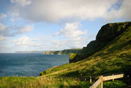 landscape at north Irelands Causeway coast