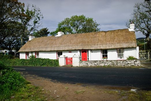 Rural housing of traditional type found in Inishowen, a peninsula in the very north or Ireland