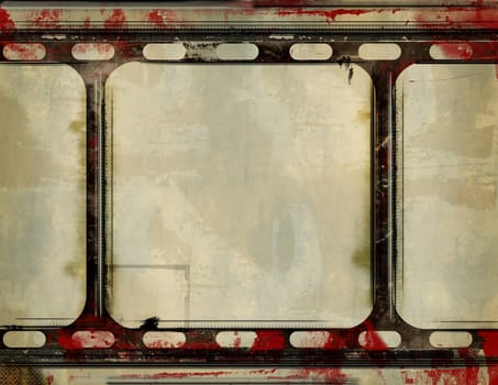 Computer designed high resolution grunge film frame with space for your text or image. Great grunge layer for your projects