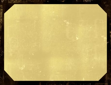 Computer designed highly detailed grunge border and aged textured paper background. Nice grunge element for your projects