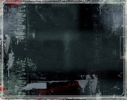 Computer designed highly detailed grunge textured background - collage. Nice grunge element for your projects