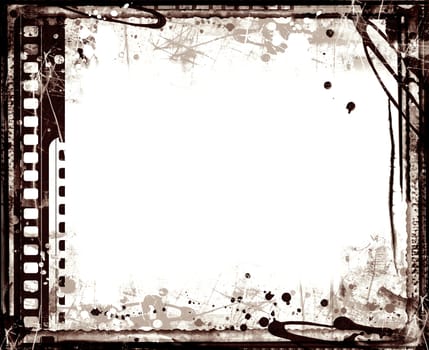 Computer designed highly detailed film frame with space for your text or image.Nice grunge element for your projects