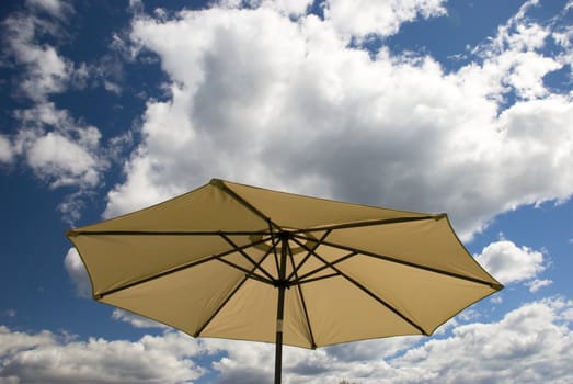 Parasol against the summer sun