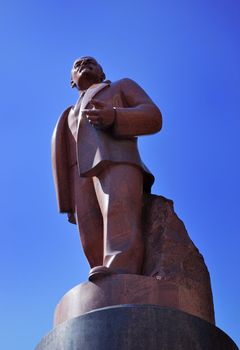 Lenin monument in Kiev, Ukraine
