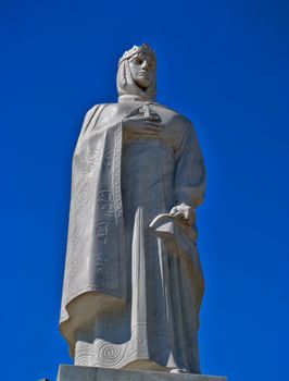 Monument of famous russian duchess Olga in Kiev, Ukraine