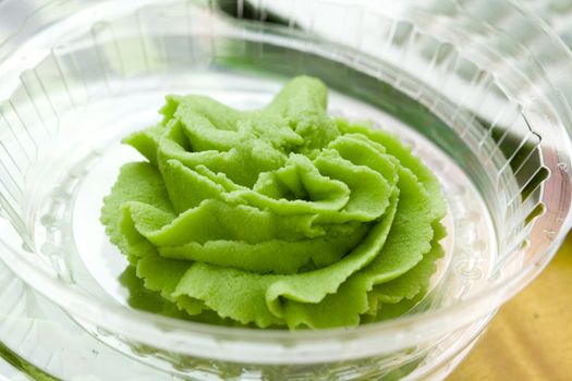 traditional japanese wasabi close-up