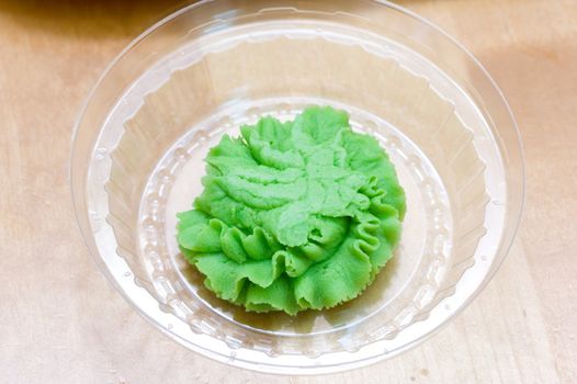 traditional japanese wasabi close-up