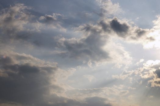 rays and clouds
