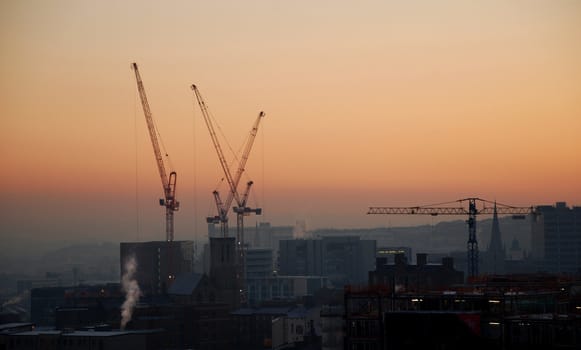 An urban cityscape of industry