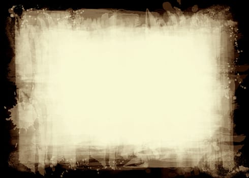 Computer designed highly detailed grunge border with space for your text or image. Great grunge layer for your projects.