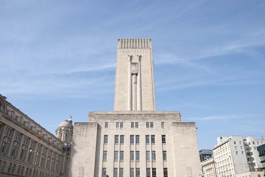 The Ornate Art Deco Building and Ventilation Shaft of the Mersey Tunnel Liverpool