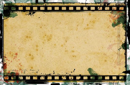 Computer designed highly detailed film frame with space for your text or image.Nice grunge element for your projects