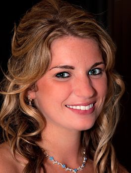 Portrait of a Beautiful Young Lady with sharp focus on the eyes