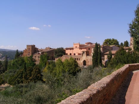 Certlado, small heritage city near Florence and birthplace of medieval writer Giovanni Boccaccio