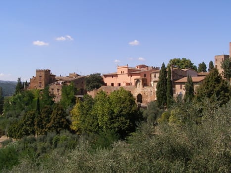 Certlado, small heritage city near Florence and birthplace of medieval writer Giovanni Boccaccio