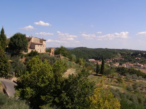 Certlado, small heritage city near Florence and birthplace of medieval writer Giovanni Boccaccio