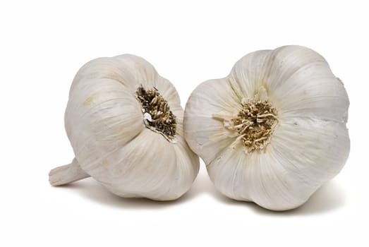 Garlic isolated on a white background.