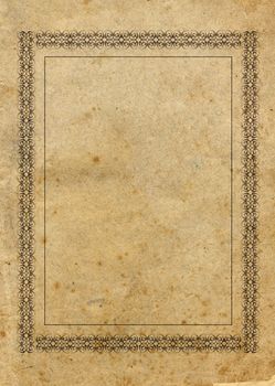 Highly detailed textured vintage paper with victorian style border. Great grunge element for your projects . More images like this in my portfolio