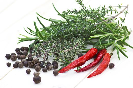 fresh herbs and spices