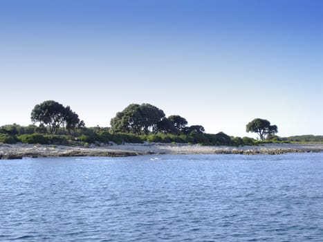 Beautiful beach on a sunny summer day