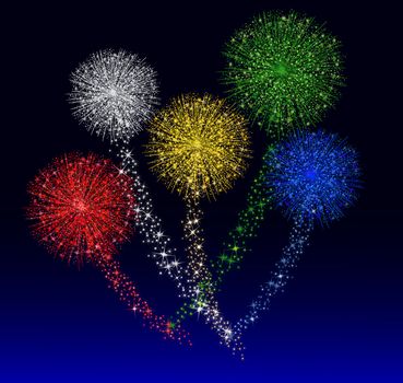 Colorful Fireworks