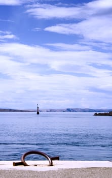 Port in a small mediterranean town