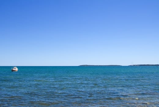 Beautiful  beach on a sunny day