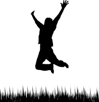 Happy Man Jumping