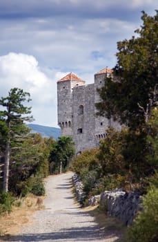 Ancient European castle in Croatia