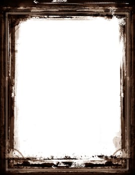 Computer designed highly detailed grunge border. Great grunge layer for your projects.