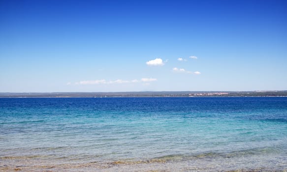 Beautiful beach on a sunny summer day