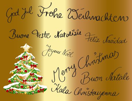 Multilingual Christmascard