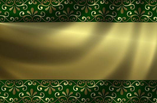 Golden Background with Ornaments