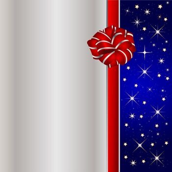 Illustration of a christmas present background