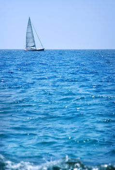 A small boat sailing on a sunny day