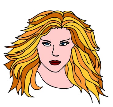 Woman Head Illustration