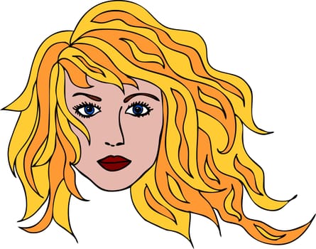 Woman Head Illustration