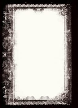 Computer designed highly detailed grunge border , great grunge layer for your projects.