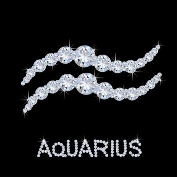 Diamond Zodiac Aquarius