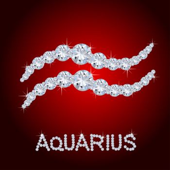 Diamond Zodiac Aquarius