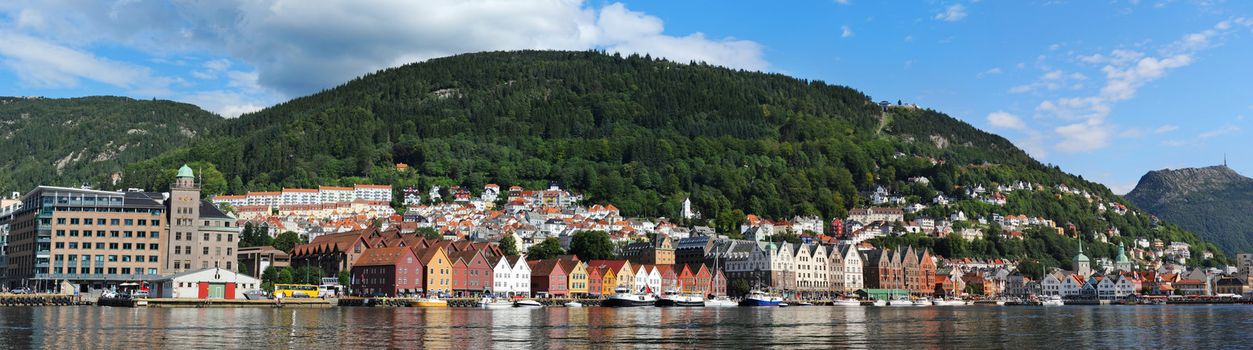 Bergen harbor- gate to the fjord. Norway