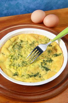 omelette with spinach and cheese 