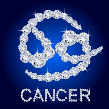 Diamond Zodiac Cancer