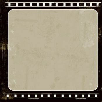 Computer designed highly detailed film frame with space for your text or image. Nice grunge layer for your projects.