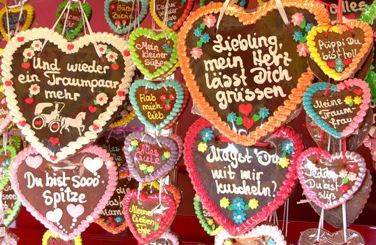 German Gingerbread Hearts