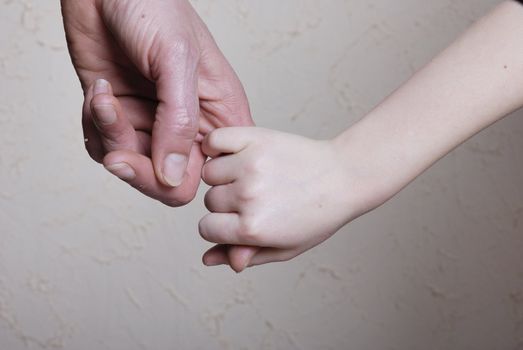 Hand together love family sign