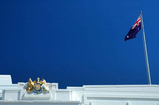 detail photo of Old Parliament House in Canberra, can be used as background